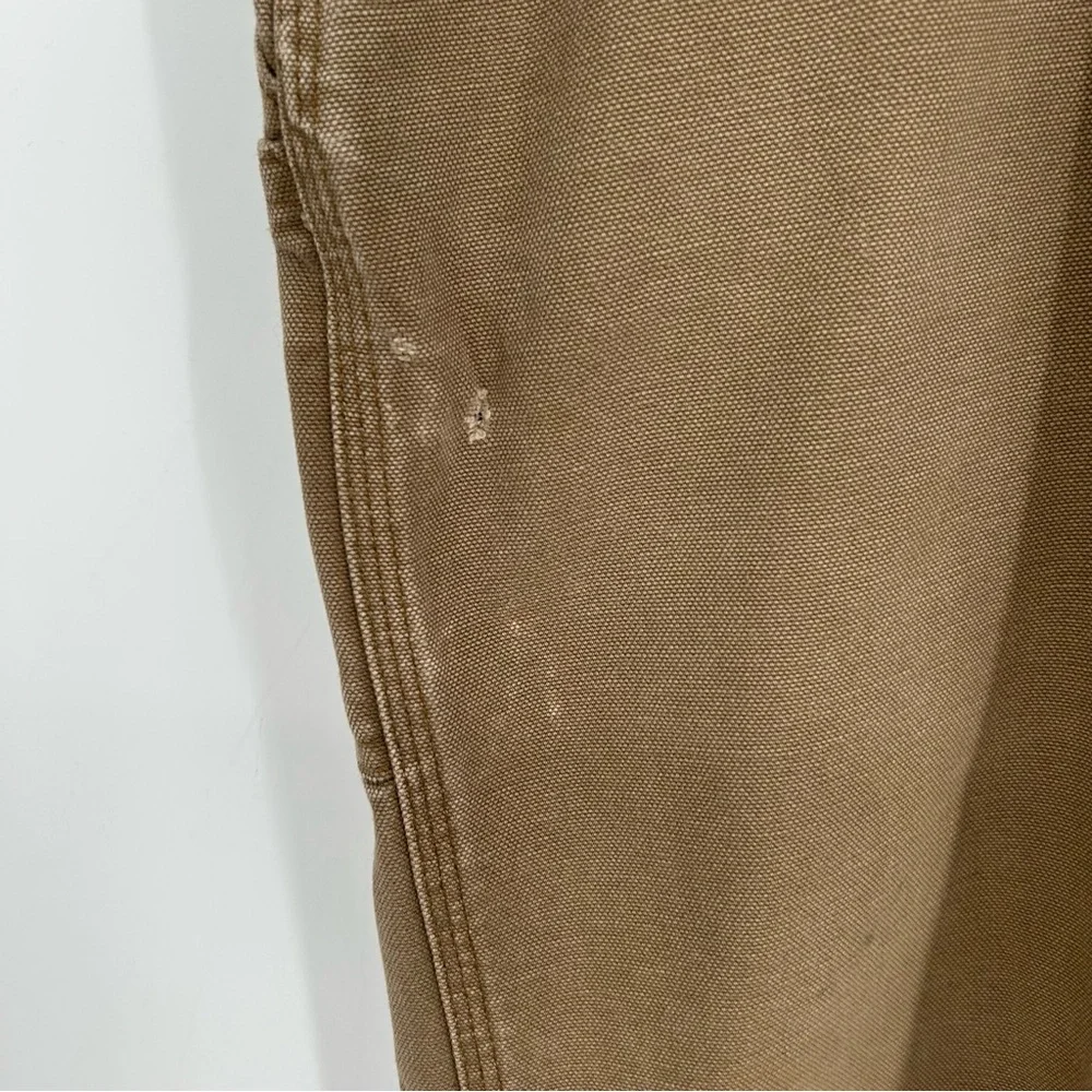 Carhartt‎ Men's Casual Carpenter Thick 100% Cotton Khaki Work Pants Size 42x30